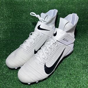 Nike Alpha Menace Elite 2 Flyknit Football Cleats CI1530-100 White New Size 13